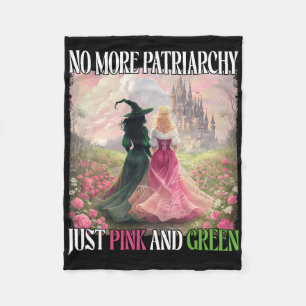 Kein Patriarchat mehr, nur rosa grüne Hexe Hallowe Fleecedecke
