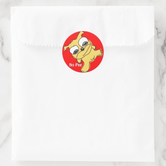 Kein Pee Sticker (Tasche)