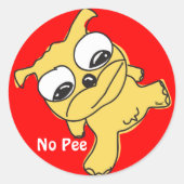 Kein Pee Sticker (Vorderseite)