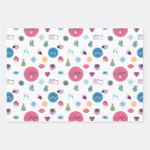 Kein Peeking Bright Holiday Weihnachten Emoji Must Geschenkpapier Set (Vorderseite)