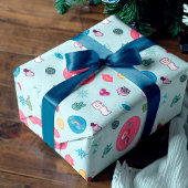 Kein Peeking Bright Holiday Weihnachten Emoji Must Geschenkpapier Set