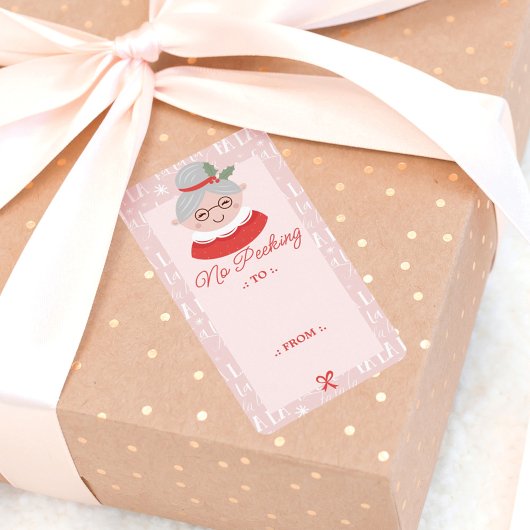 Kein Peeking für La La La Mrs Claus To & From