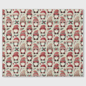Kein Peeking Illustriert Gnome Holiday Geschenkwra Geschenkpapier (Flach)