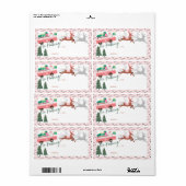 Kein Peeking Pink Retro Van & Reindeers (Vorne)