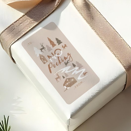 Kein Peeking Waldtiere Gemütliches Dorf von und na Adressaufkleber