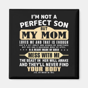 Kein perfekter Sohn, aber Mama liebt Vatertagsmänn Magnet