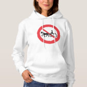 Kein Pferd und keine Buggy Road Sign Hoodie (Vorderseite)