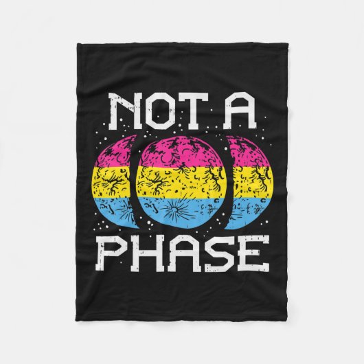 Kein phänomenaler Pansexual Moon Funny Pan Prilag Fleecedecke (Vorderseite)