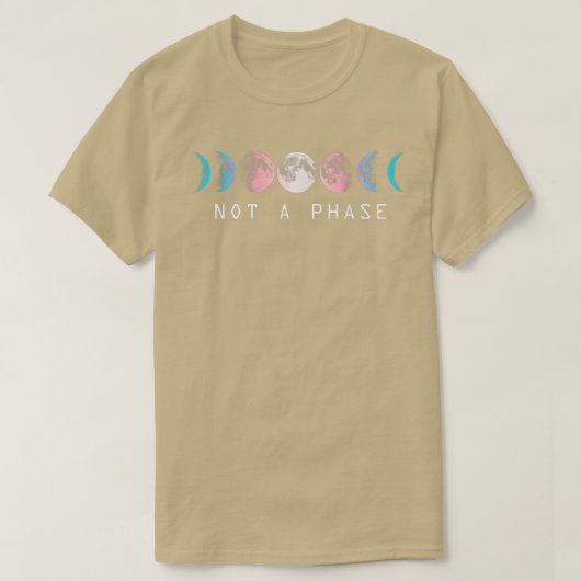 Kein Phasenmond LGBT Trans Pride Transgender  T-Shirt (Design vorne)