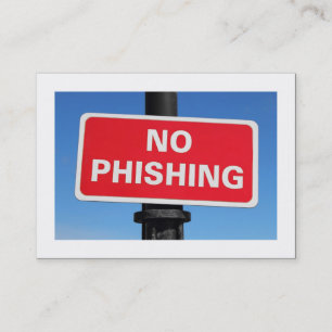 Kein Phishing (grenzt) Visitenkarte