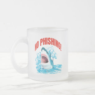 Kein Phishing-Hai Cybersicherheits-Humor Mattglastasse