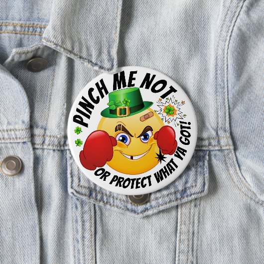 Kein Pinching St. Patrick's Day Button (Beispiel)