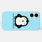 Kein Pinguin Anstupsen Case-Mate iPhone Hülle (Rückseite (Horizontal))