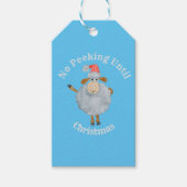 Kein Pinkeln bis Weihnachten Weihnachten Schafe Geschenkanhänger (Vorderseite)