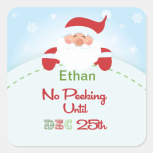 Kein Pinkeln bis Weihnachten Weihnachtsgeschenk Ta Quadratischer Aufkleber