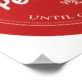 Kein Pinkeln! - Bitte nicht bis Weihnachten öffnen Poster (Ecke)