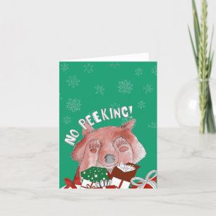 Kein Pinkeln! Feiertagskarte