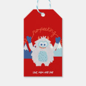 Kein Pinkeln Niedlicher Kinder Weihnachten Geschenkanhänger (Vorderseite)