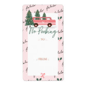 Kein Pinkeln Vintager Van zu und von Weihnachten (Vorne)