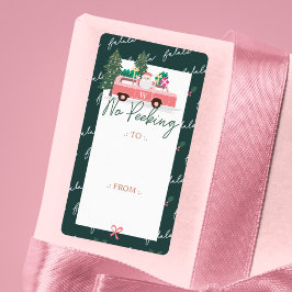 Kein Pinkeln von Santa's Comin' to Town Pink Retro