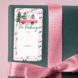 Kein Pinkeln von Santa's Comin' to Town Pink Retro