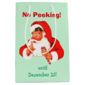 Kein Pinkeln Weihnachten Mittlere Geschenktüte (Vorderseite)