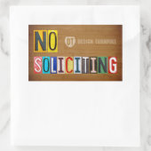 Kein Plakataufkleber für den Lizenzantrag Rechteckiger Aufkleber (Tasche)