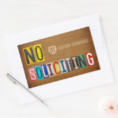 Kein Plakataufkleber für den Lizenzantrag Rechteckiger Aufkleber (Umschlag)