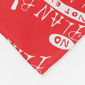 Kein Plan B Nicht einmal Plan A Fleecedecke (Ecke)