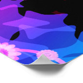 Kein Plan ist der beste Plan | farbige Sterne Poster (Ecke)