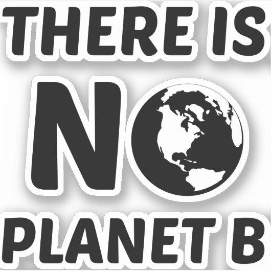 KEIN PLANET B AUFKLEBER (Vorderseite)