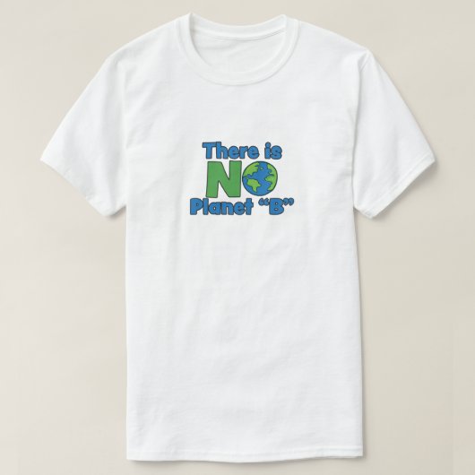 Kein Planet B Basic T-Shirt für Männer (Design vorne)
