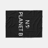 Kein Planet B Umweltschutz _1 Fleecedecke (Vorderseite (Horizontal))