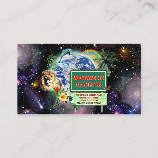 Kein Planet B Visitenkarte (Vorderseite)