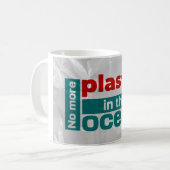 Kein Plastik mehr im Ozean | Meeresverschmutzung C Kaffeetasse (Vorderseite Links)