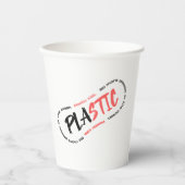 Kein Plastik mehr im Ozean | Meeresverschmutzung Pappbecher (Vorderseite)