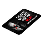 Kein Platz für die Schwachen und Verwundeten hier Magnet (Linke Seite)