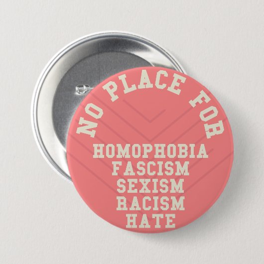 Kein Platz für Homophobie-Zitat Button (Vorne & Hinten)