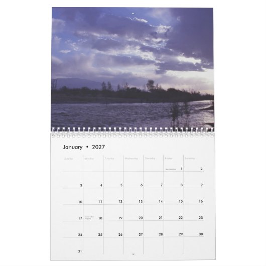 Kein Platz mögen Arizona-Kalender Kalender (Jan 2027)