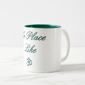 Kein Platz mögen grüne Tasse OM (VorderseiteRechts)