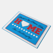 Kein Platz mögen Zuhause-Baseball-Tür-Matte Fußmatte (Schrägansicht)