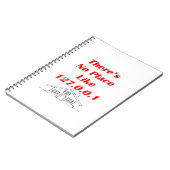 kein Platz mögen Zuhause Notizblock (Linke Seite)