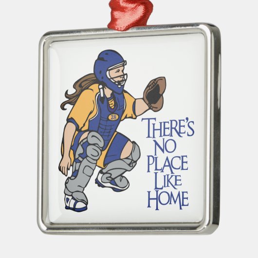 Kein Platz mögen Zuhause Silbernes Ornament (Links)