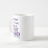 Kein Plot Point schreiben Slogan Funny Snark Kaffeetasse (Vorderseite Links)