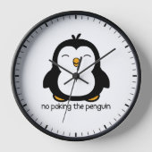 Kein Pokern der Pinguine Niedlich Uhr (Vorderseite)