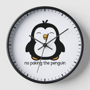 Kein Pokern der Pinguine Niedlich Uhr