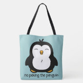 Kein Pokern des Pinguin-Designs Tasche (Rückseite)
