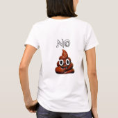 Kein Poo Emoji T - Shirt (Rückseite)