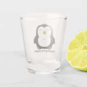 Kein Posen der Pinguine Schnapsglas (Rückseite)