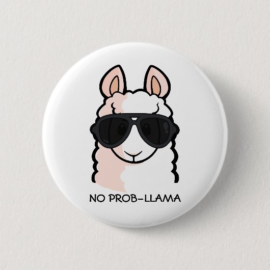 Kein Prob-Lama Button (Vorderseite)